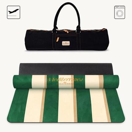 PORTOFINO 1 mm MICROFIBER ANTISLIP YOGAMAT MET TAS