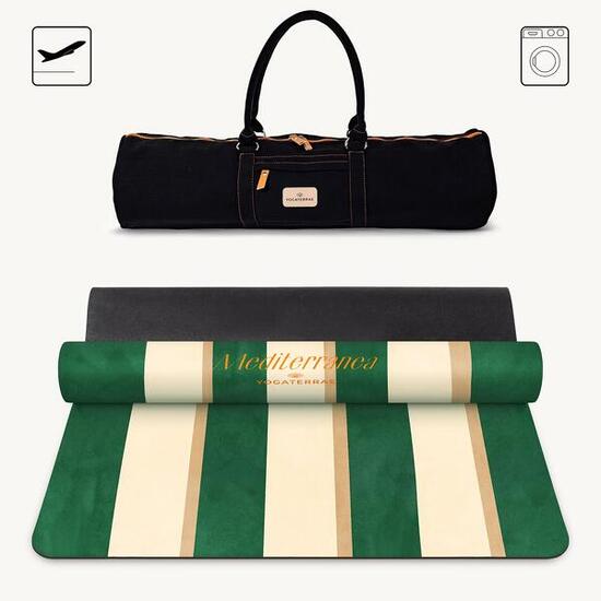 PORTOFINO 1 mm MICROFIBER ANTISLIP YOGAMAT MET TAS