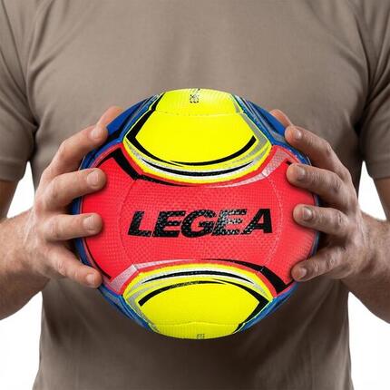 Piłka Plażowa Futsal Natura 100% PVC Kluczowe Cechy Żółto-Czerwony