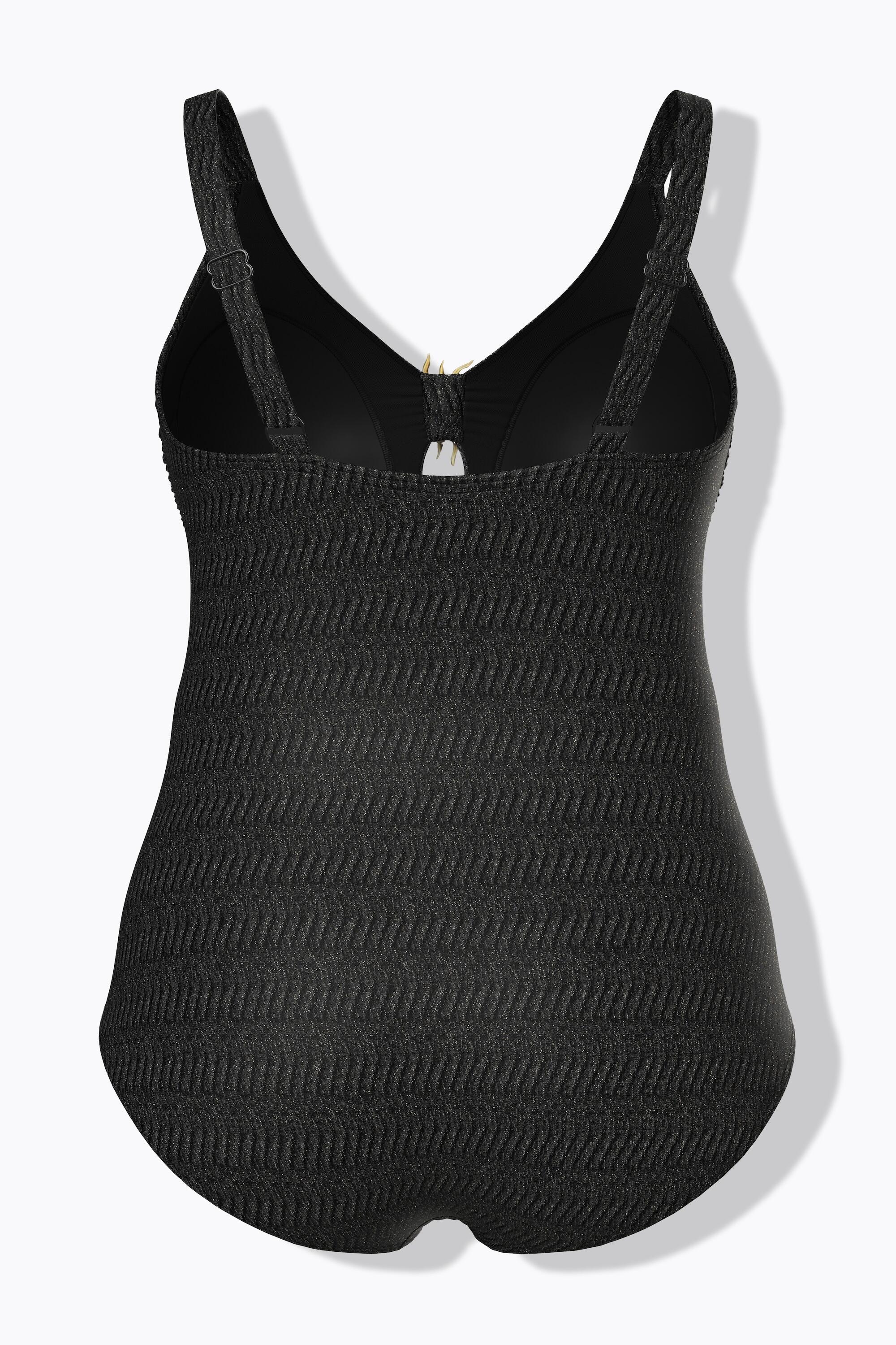 Femme Maillot de bain avec bonnets souples tissu scintillant et soleil doré 7/7