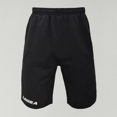 Heren sport bermuda polyester sleutelkenmerken zwart