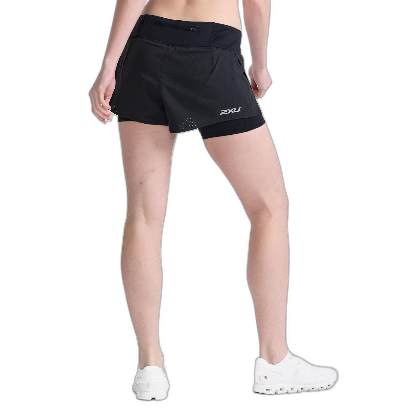 Women's 2-in-1 4-inch shorts 2XU Aero 3/5