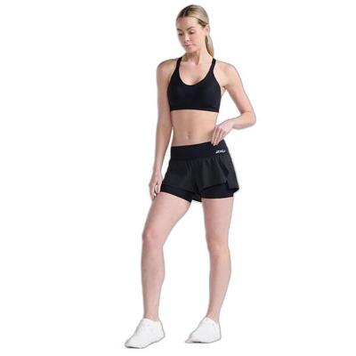 Dames 4-inch 2-in-1 shorts 2xu aero