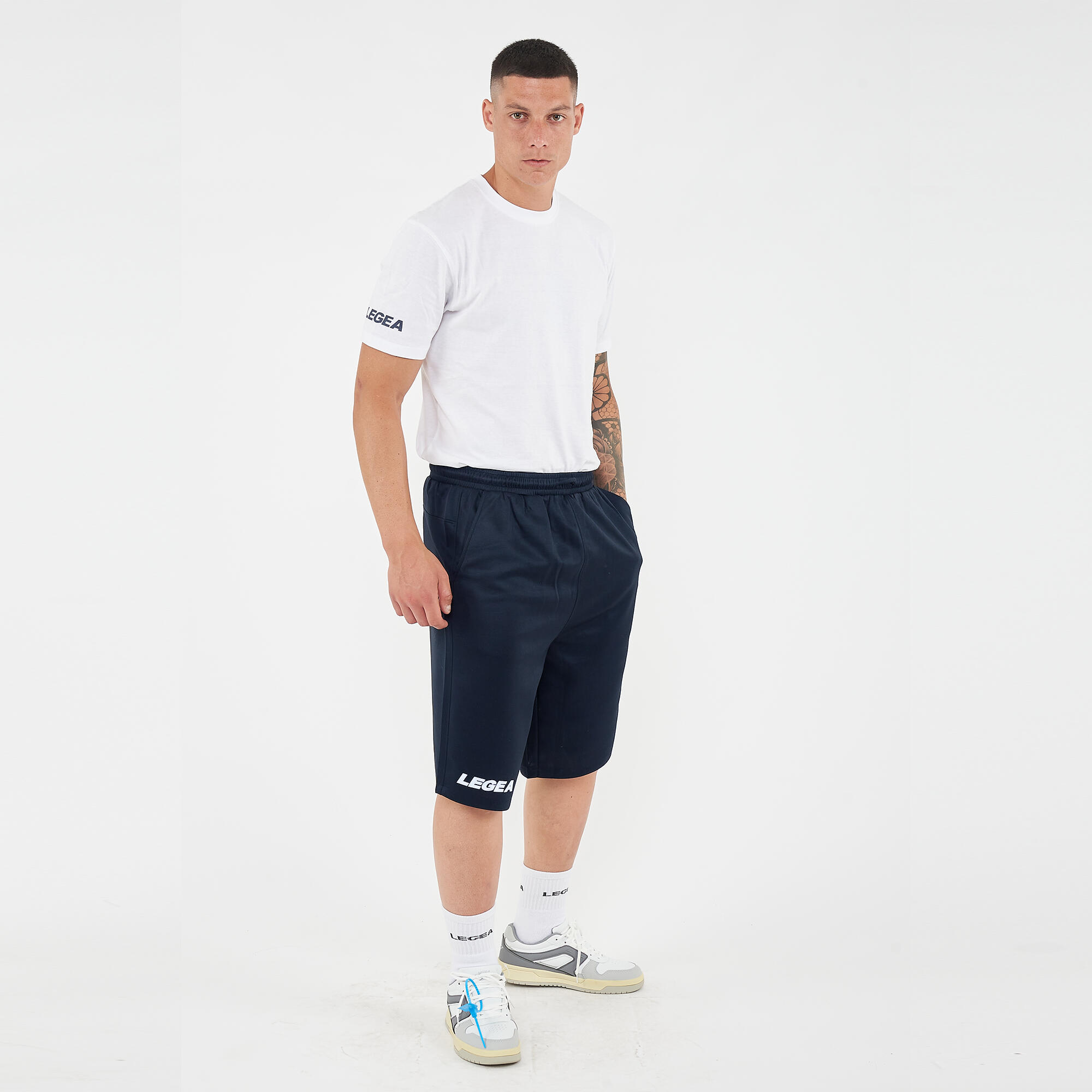Homme Sport Bermuda Polyester Caractéristiques Clés Bleu 3/6