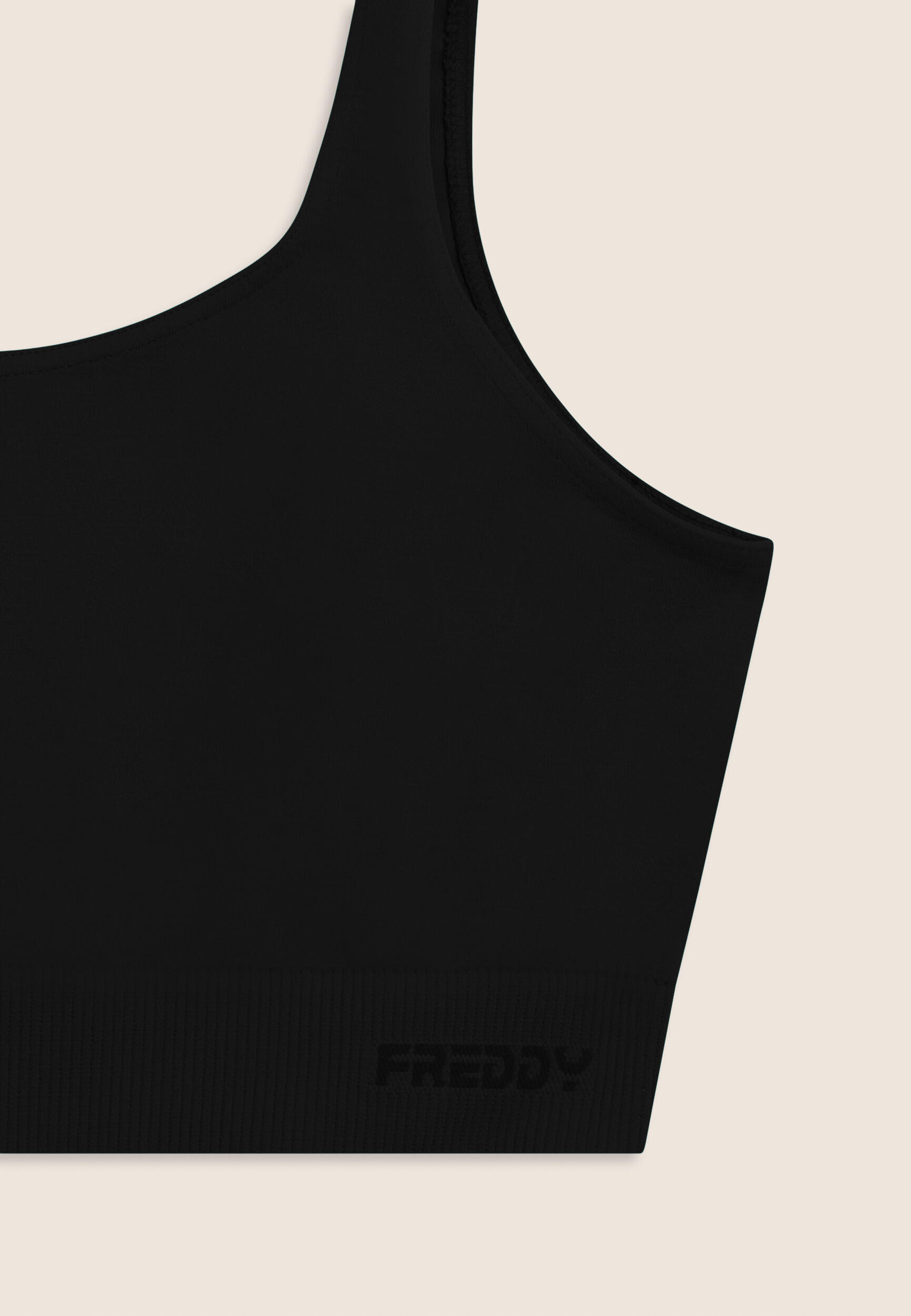 Brassière de sport sans coutures avec bande sous le buste côtelée 3/3