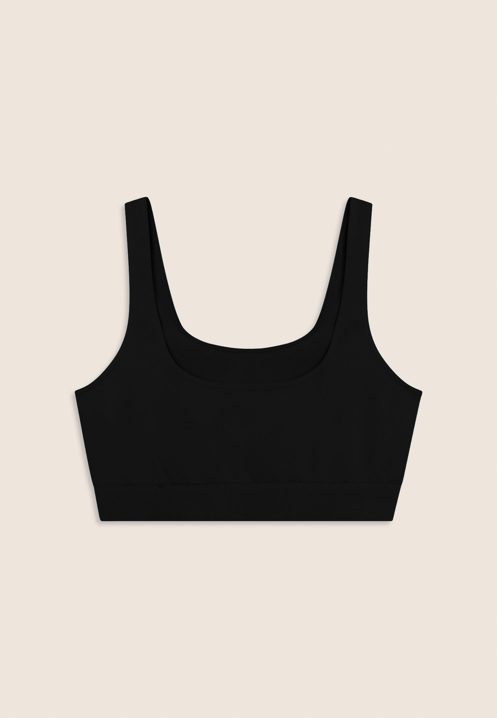 Brassière de sport sans coutures avec bande sous le buste côtelée 2/3