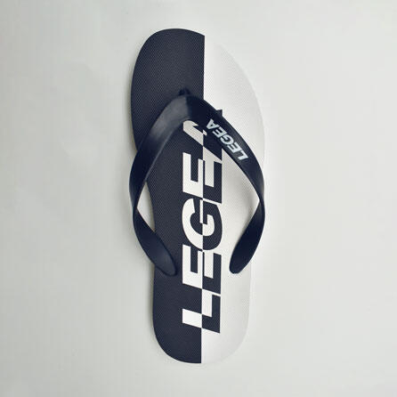 Heren Zwembad Slipper Antislip PVC Blauw-Wit Model 2/2