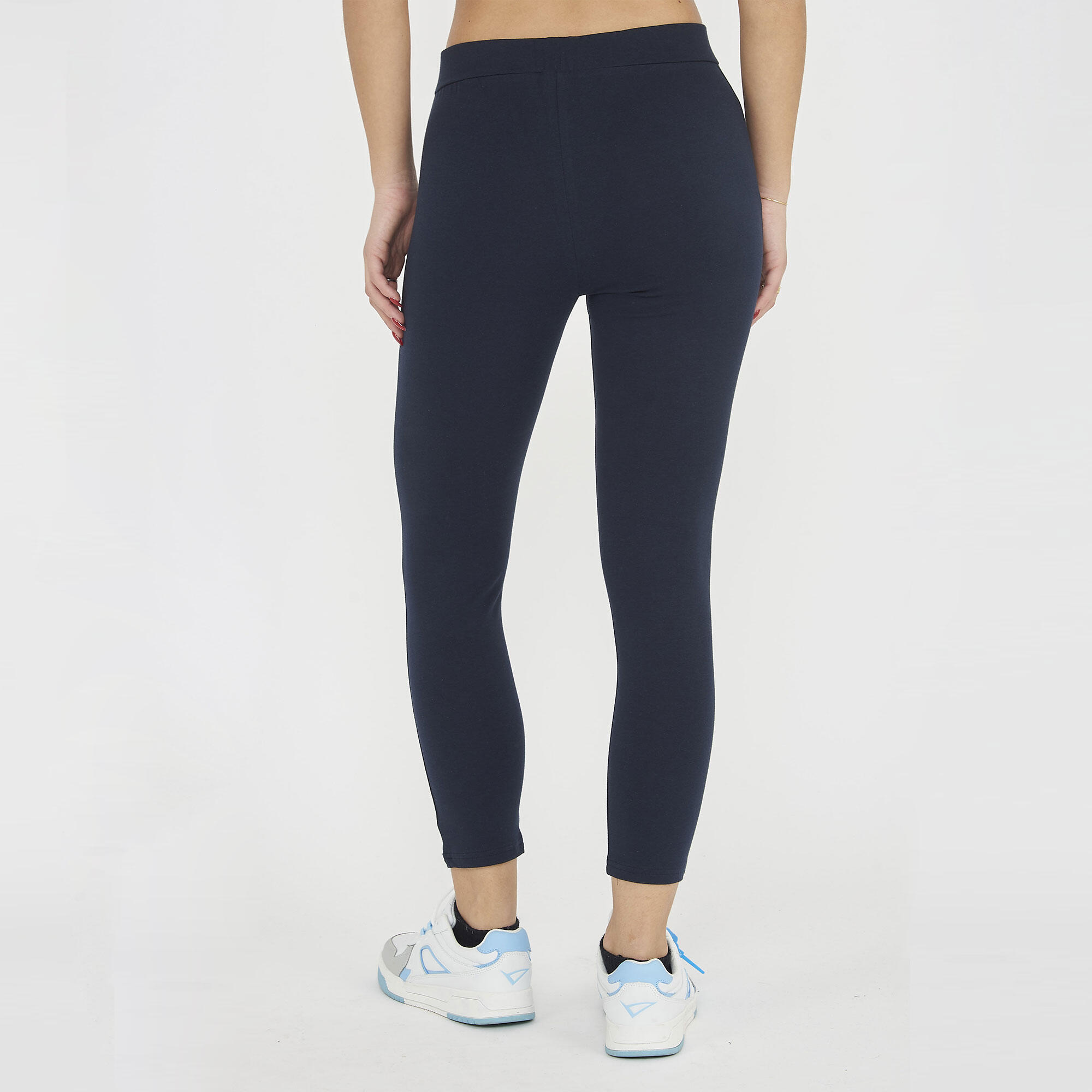 Damen Running Capri Baumwolle Stretch Schlüsselmerkmale Dely 3/5