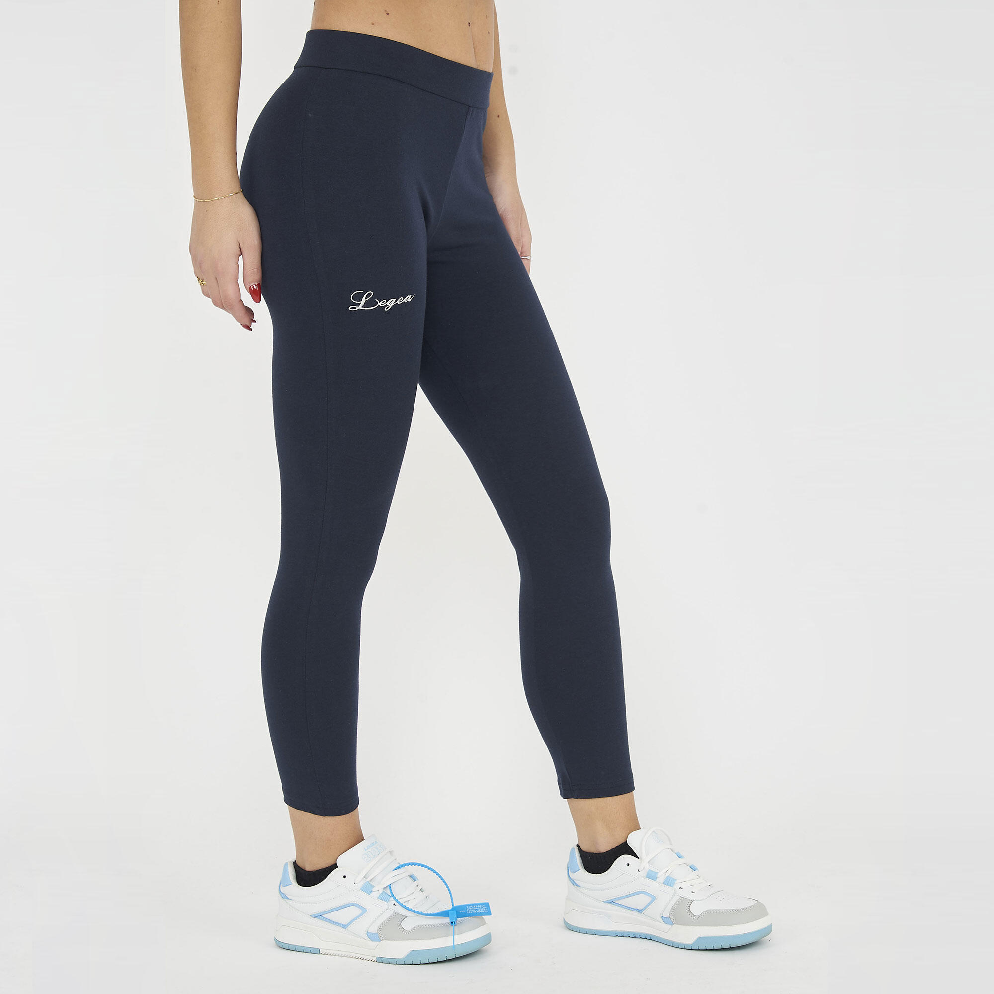 Damen Running Capri Baumwolle Stretch Schlüsselmerkmale Dely 4/5