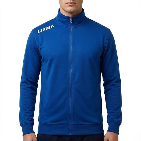 Herren Trainingsjacke mit Kapuze Grau Meliert