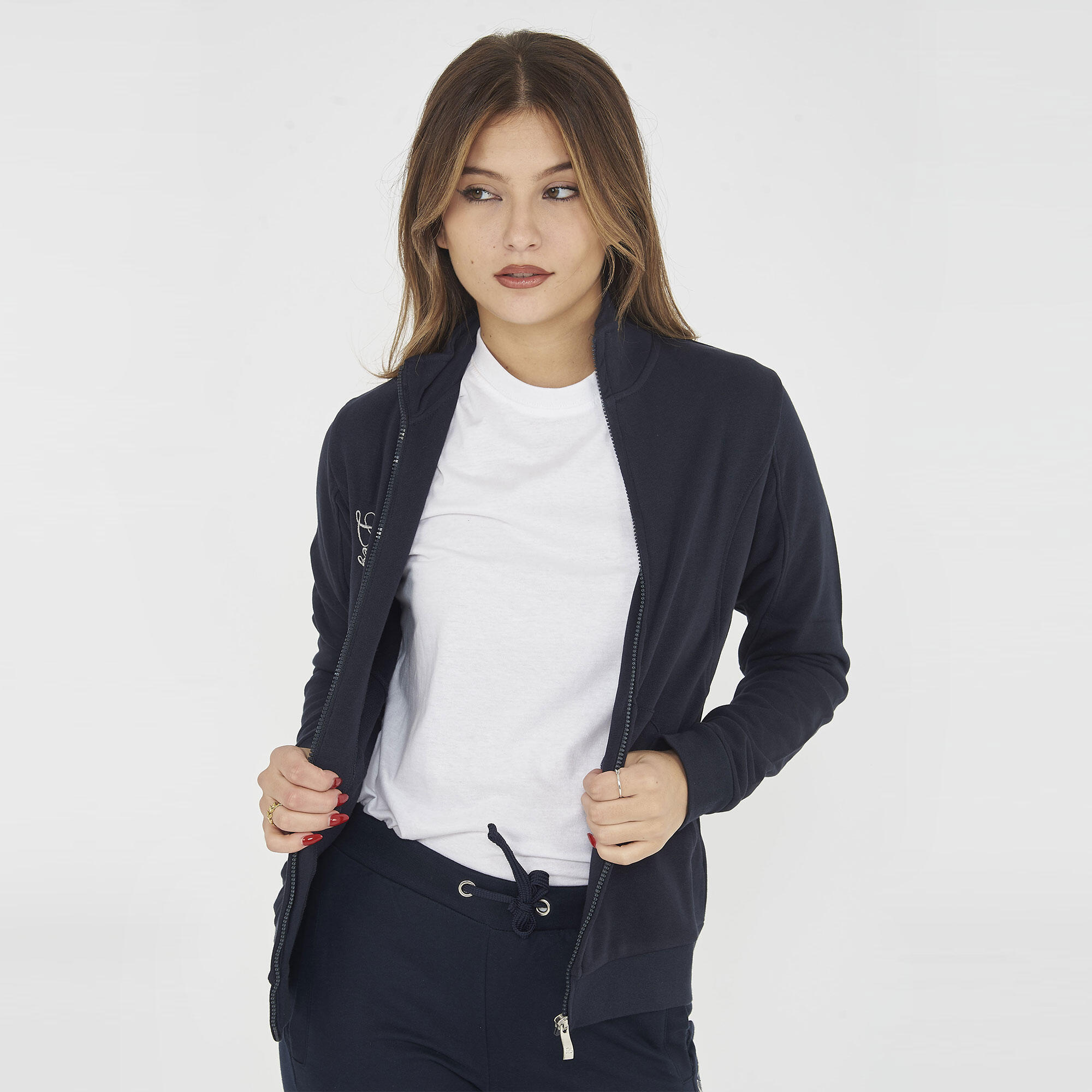 Męska Bluza Treningowa Karida z Półzamkiem Niebieska