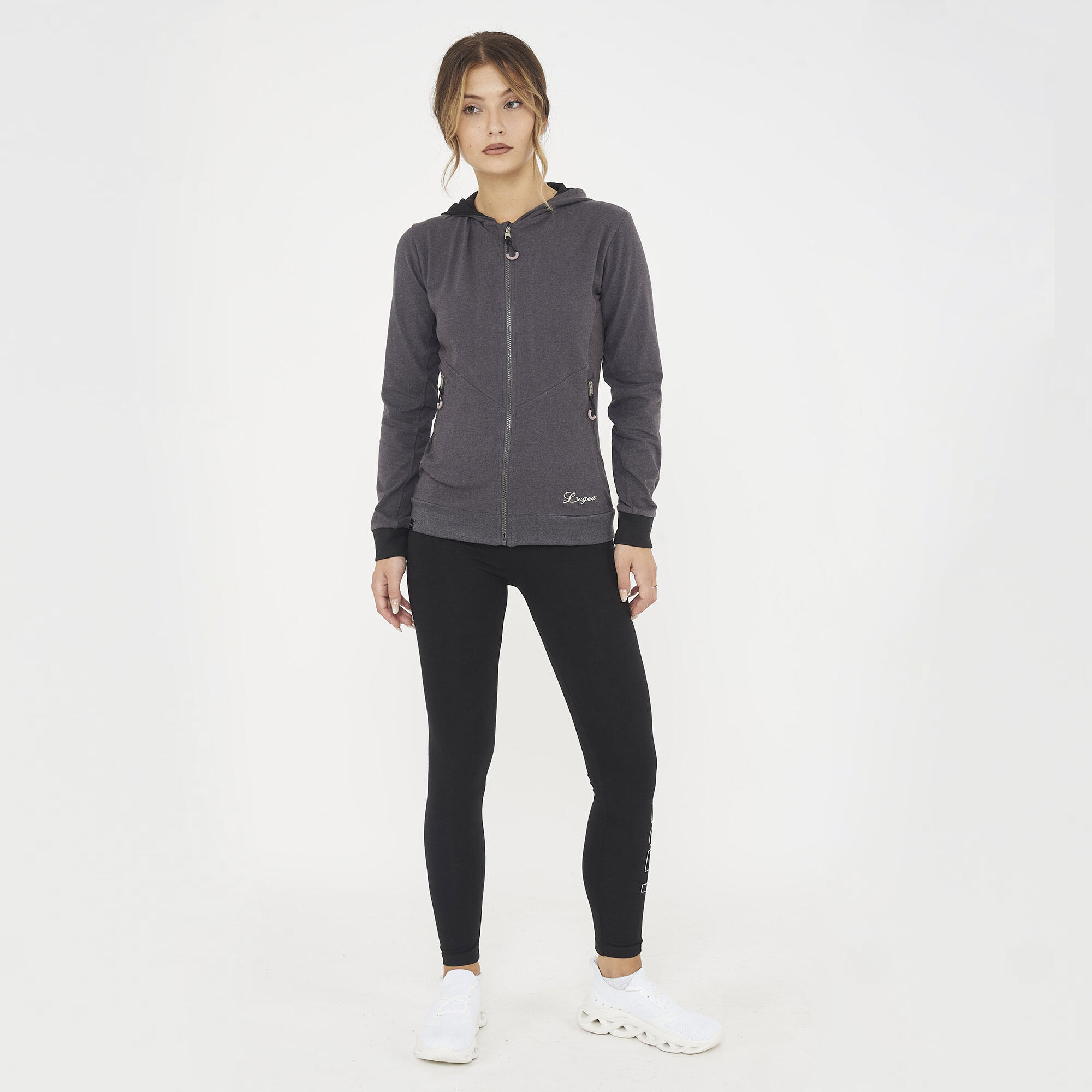 Homme Sport Training Sweat-shirt Élastique Gris Mélangé Foncé 2/6