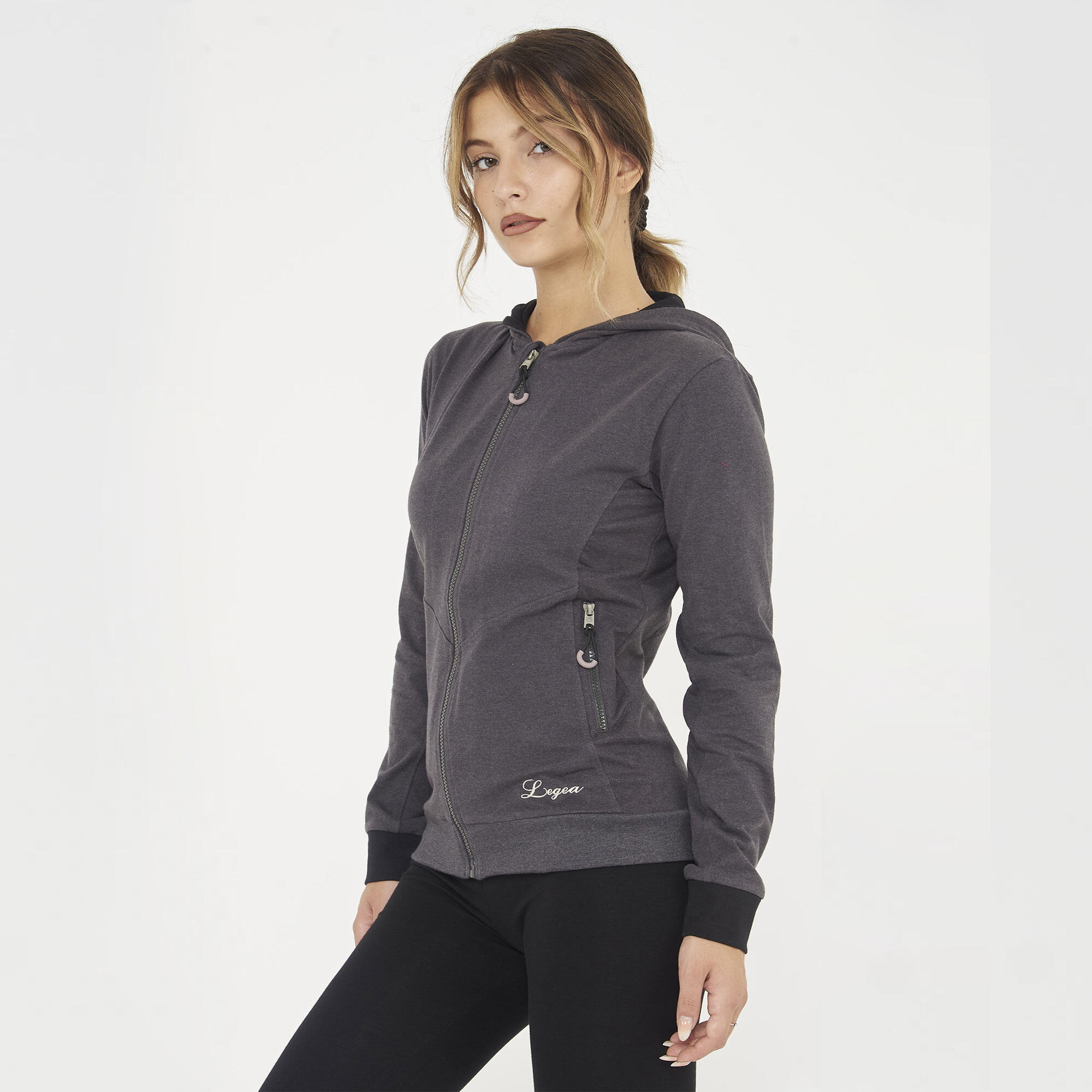 Homme Sport Training Sweat-shirt Élastique Gris Mélangé Foncé 4/6