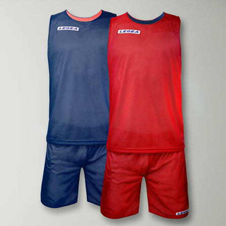 Heren Voetbal Trainingsset KIT DOUBLE Blauw-Rood 2/4