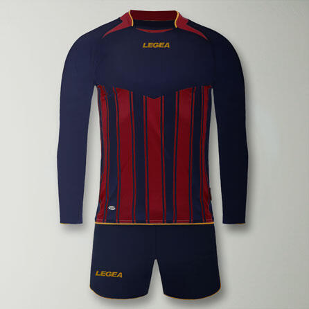 Herren Running Trainingsshirt Manchester ML Langarm Blau-Amaranth 2/2