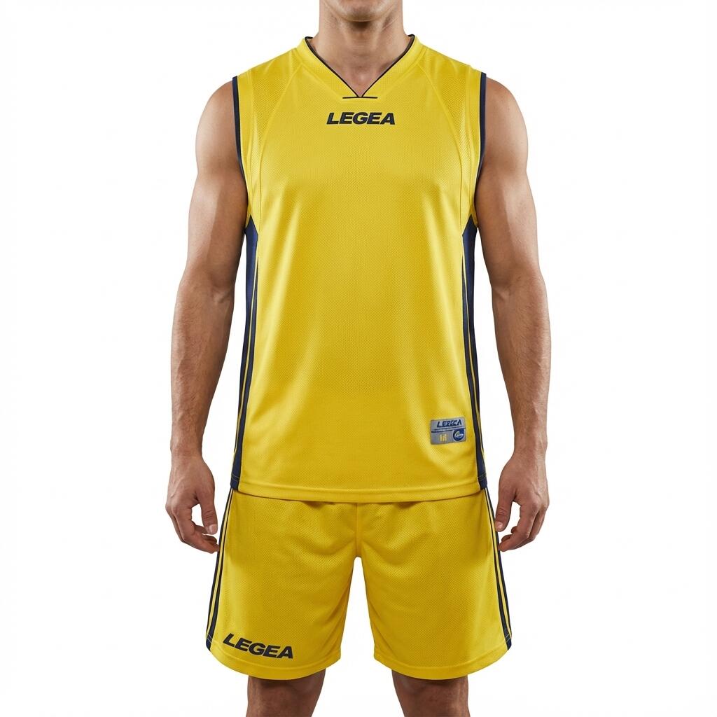 Băieți Fotbal Kit antrenament 100% poliester respirabil galben albastru