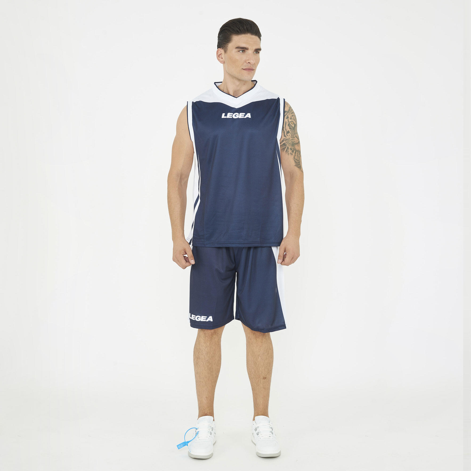 Bărbați Baschet Kit Performanță Traspirant Albastru-Bianco