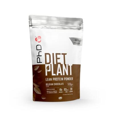 PhD Diet Plant Protein (500g) Belgian Chocolate - Proteine - Proteine vegane