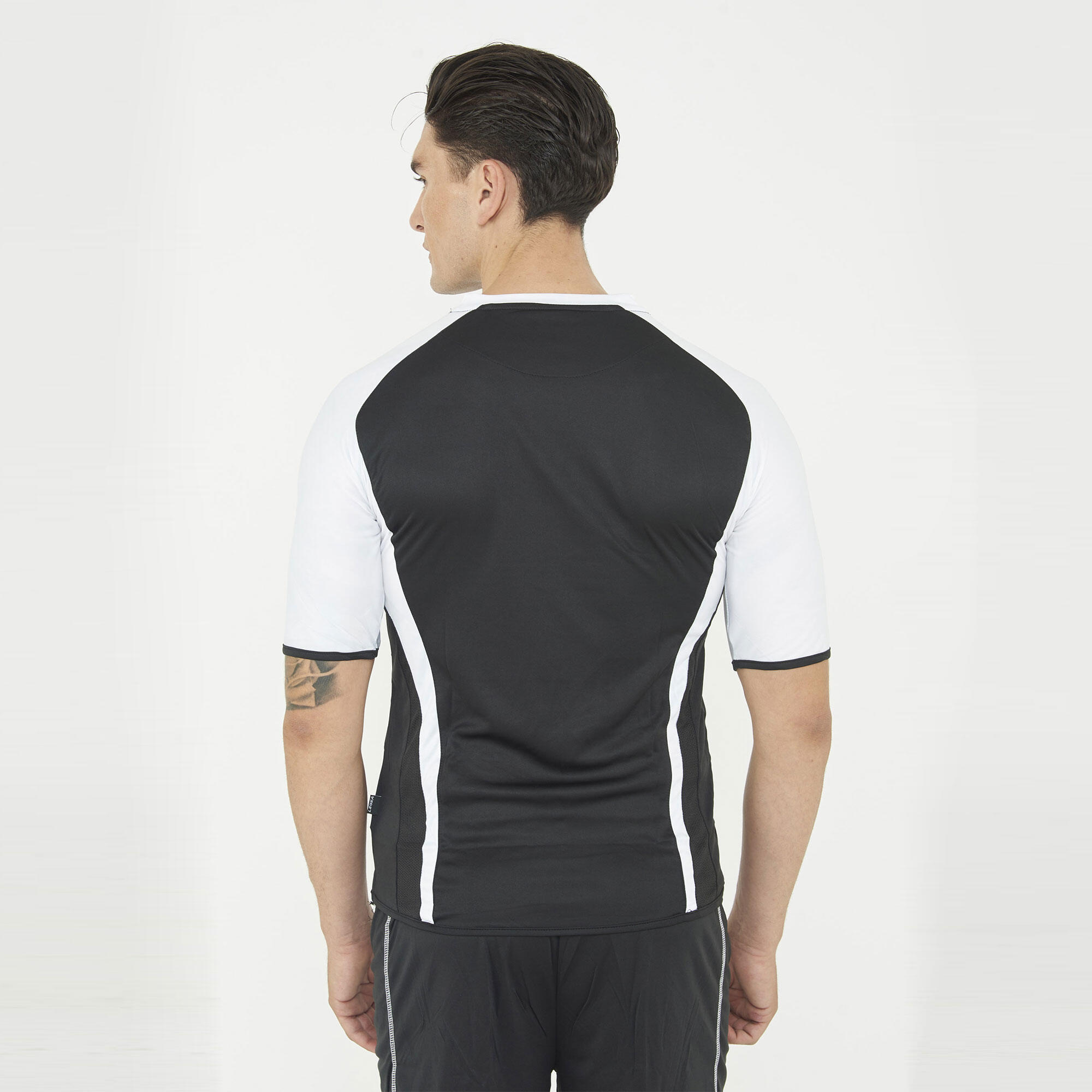 Kit calcio Vilnius per allenamento e partita nero-bianco 3/7
