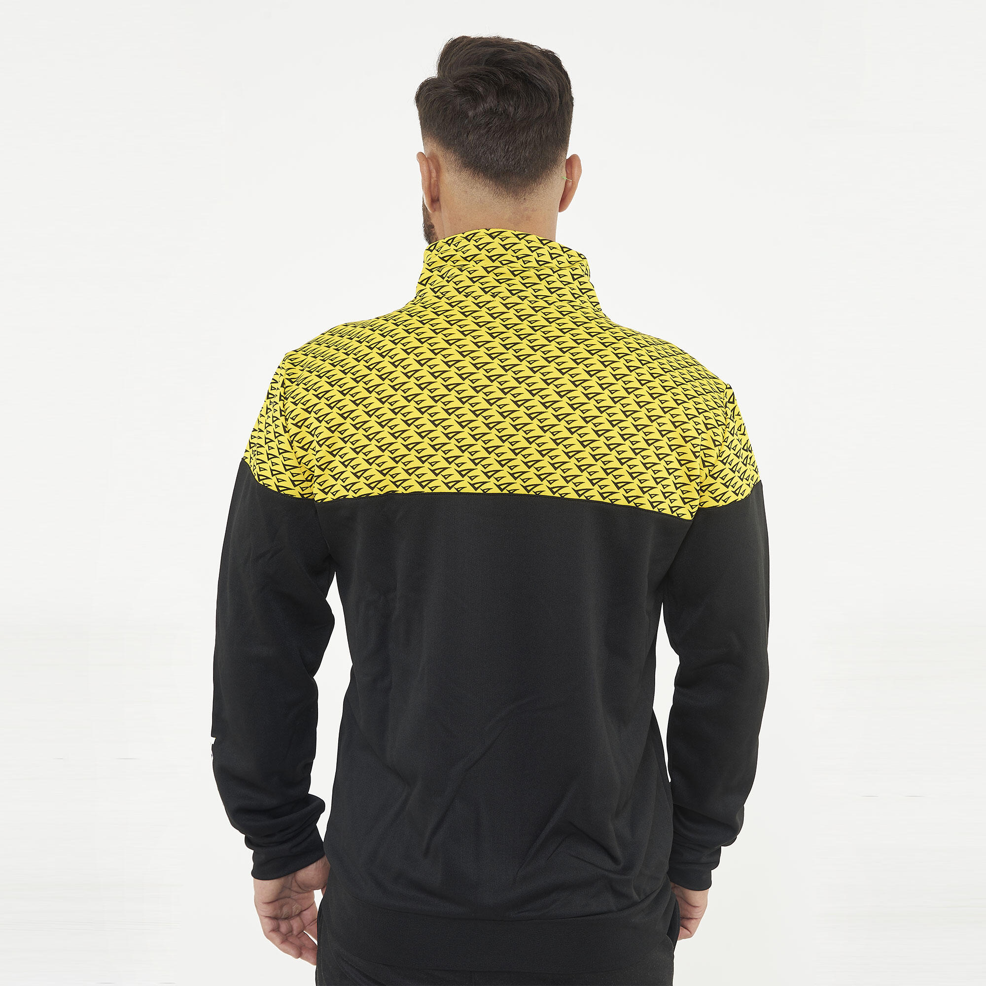 Giacca Arkansas da running con cappuccio nero-giallo 5/7
