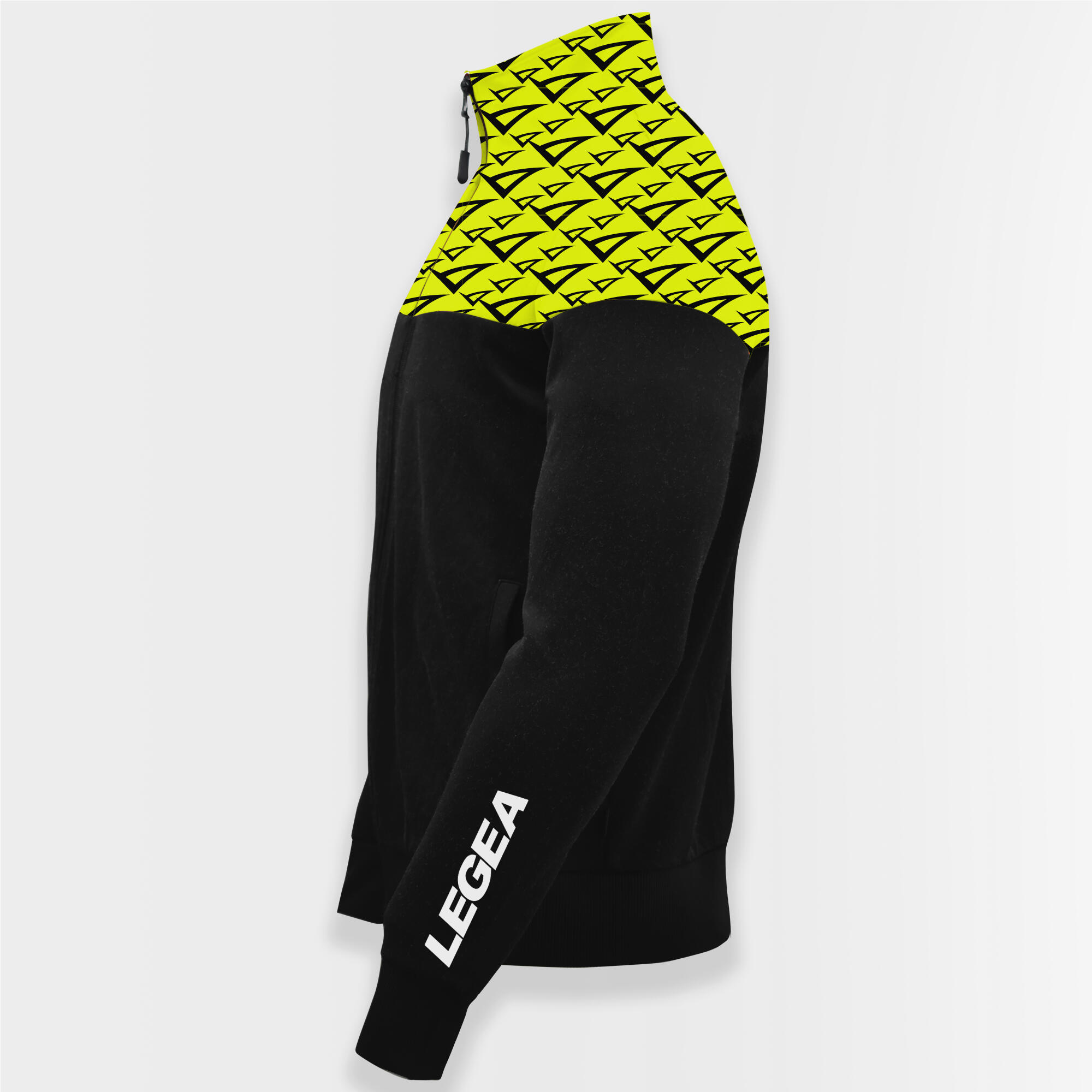 Casaco de corrida com capuz Arkansas preto-amarelo 6/7