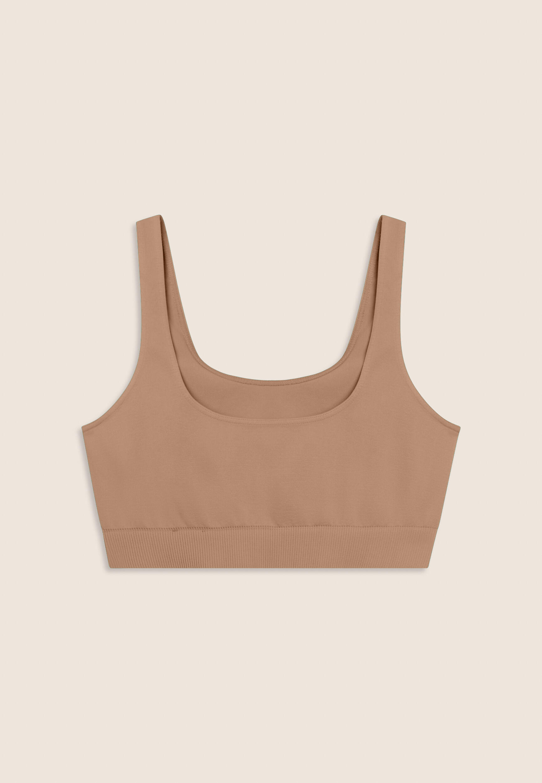 Top Sportivo Seamless con Fascia Sottoseno in costina 2/3