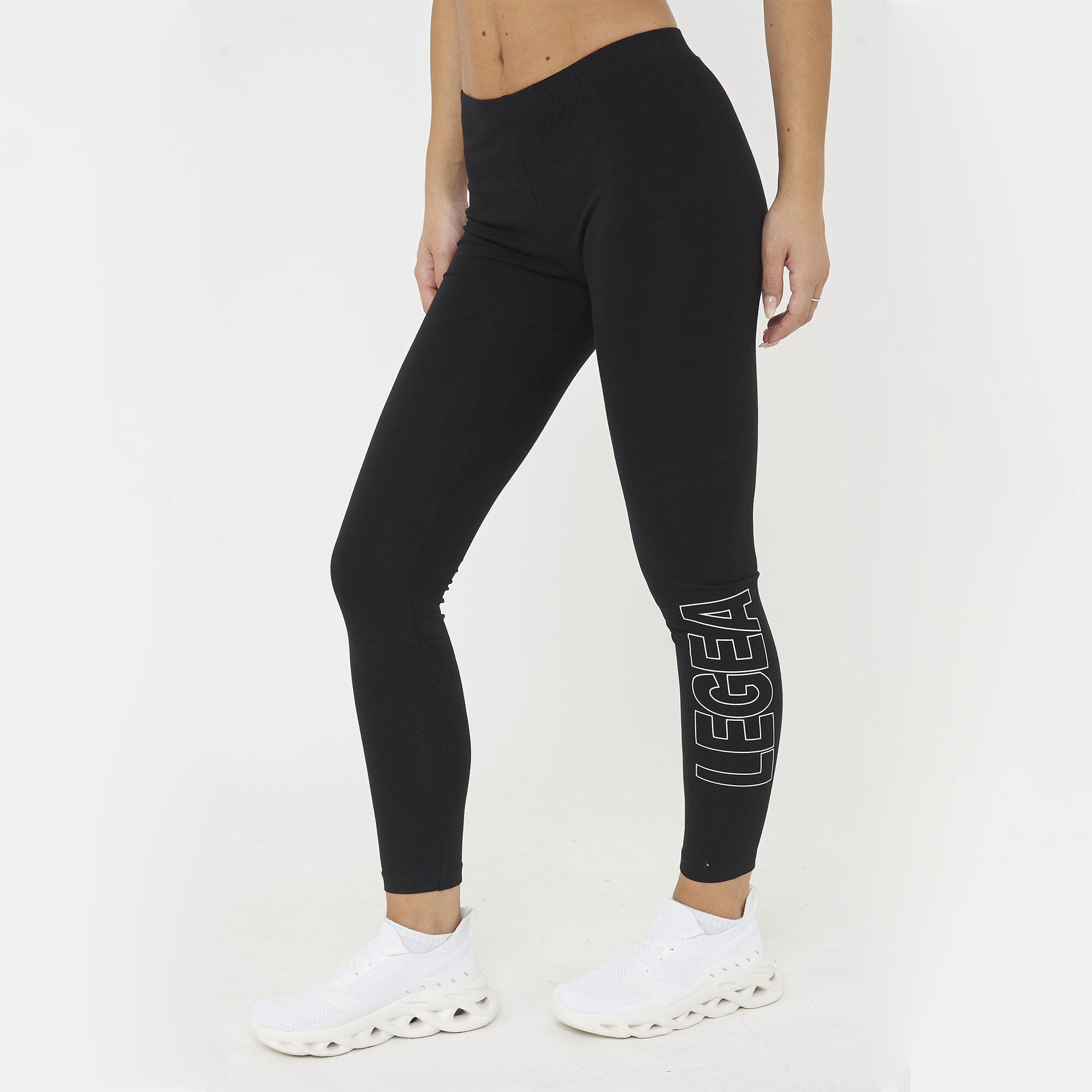 Dames Hardloopleggings LEGEA Levery Zwart 3/6