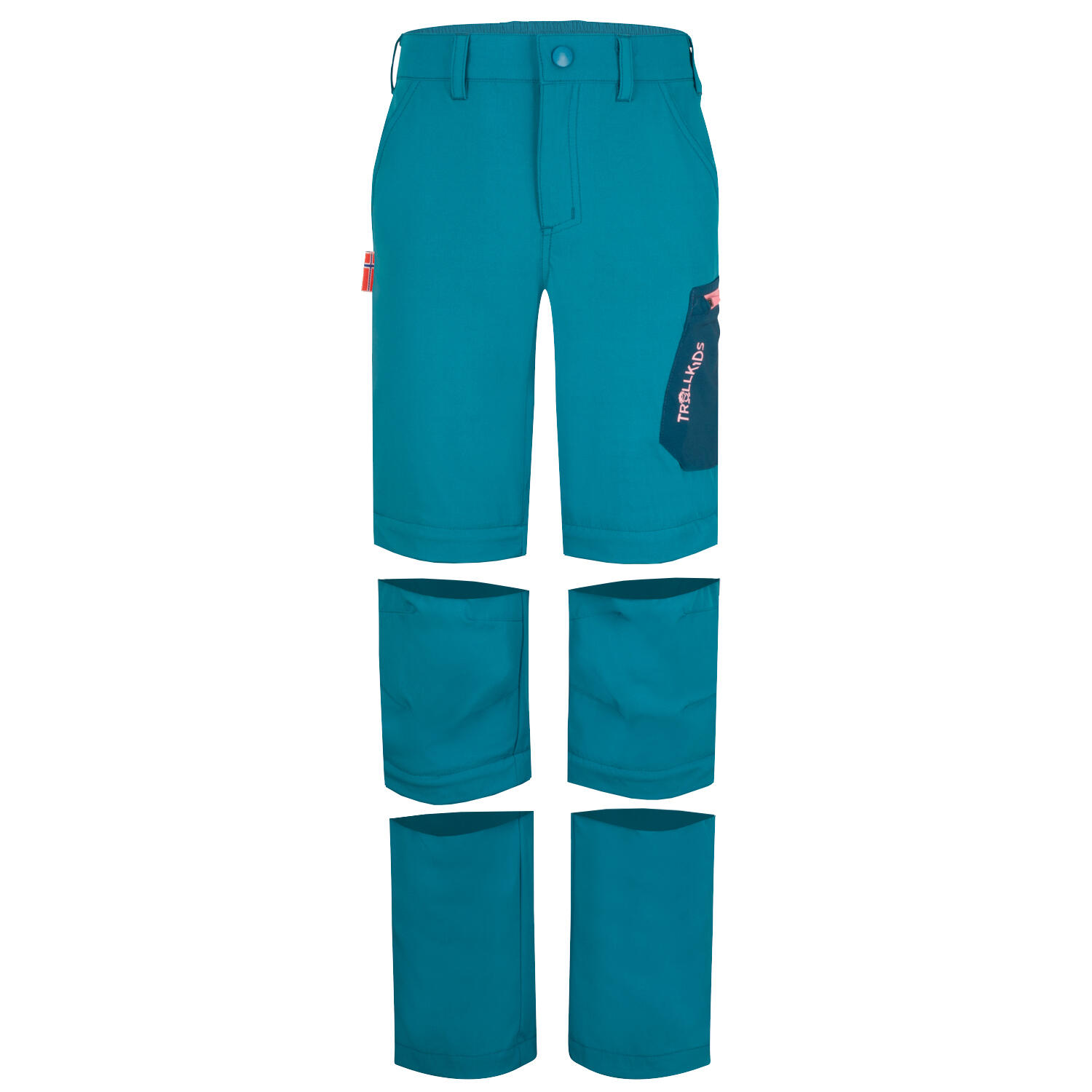 TROLLKIDS Kids Preikestolen Double Zip-Off Pants 3/3