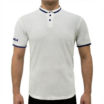Homme Tennis Polo Manches Courtes Caractéristiques Clés Blanc-Noir