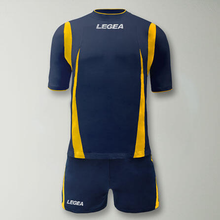 Herren Sport Trainingsset Schlüsselmerkmale Blau-Gelb 2/4