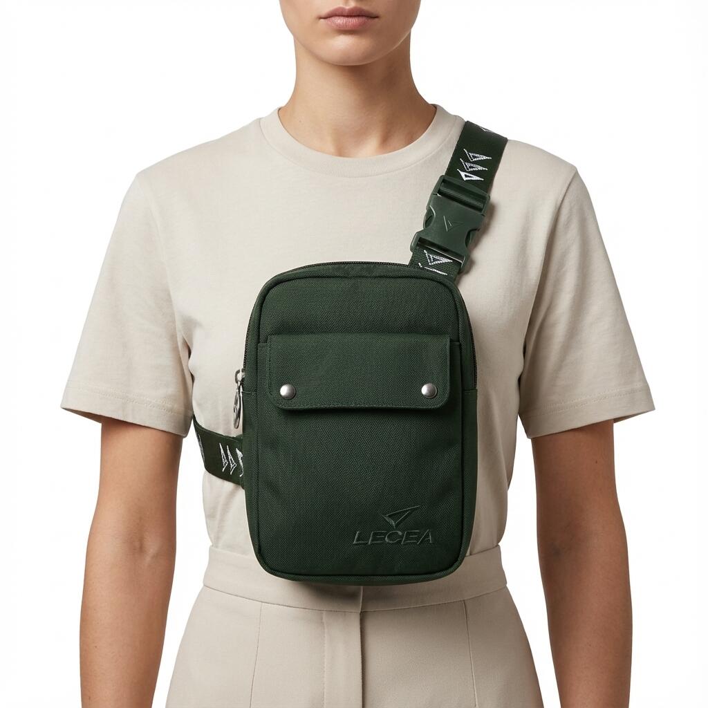 Femei Outdoor Tracolla Rezistentă cu Zip Ceyda Verde Militar