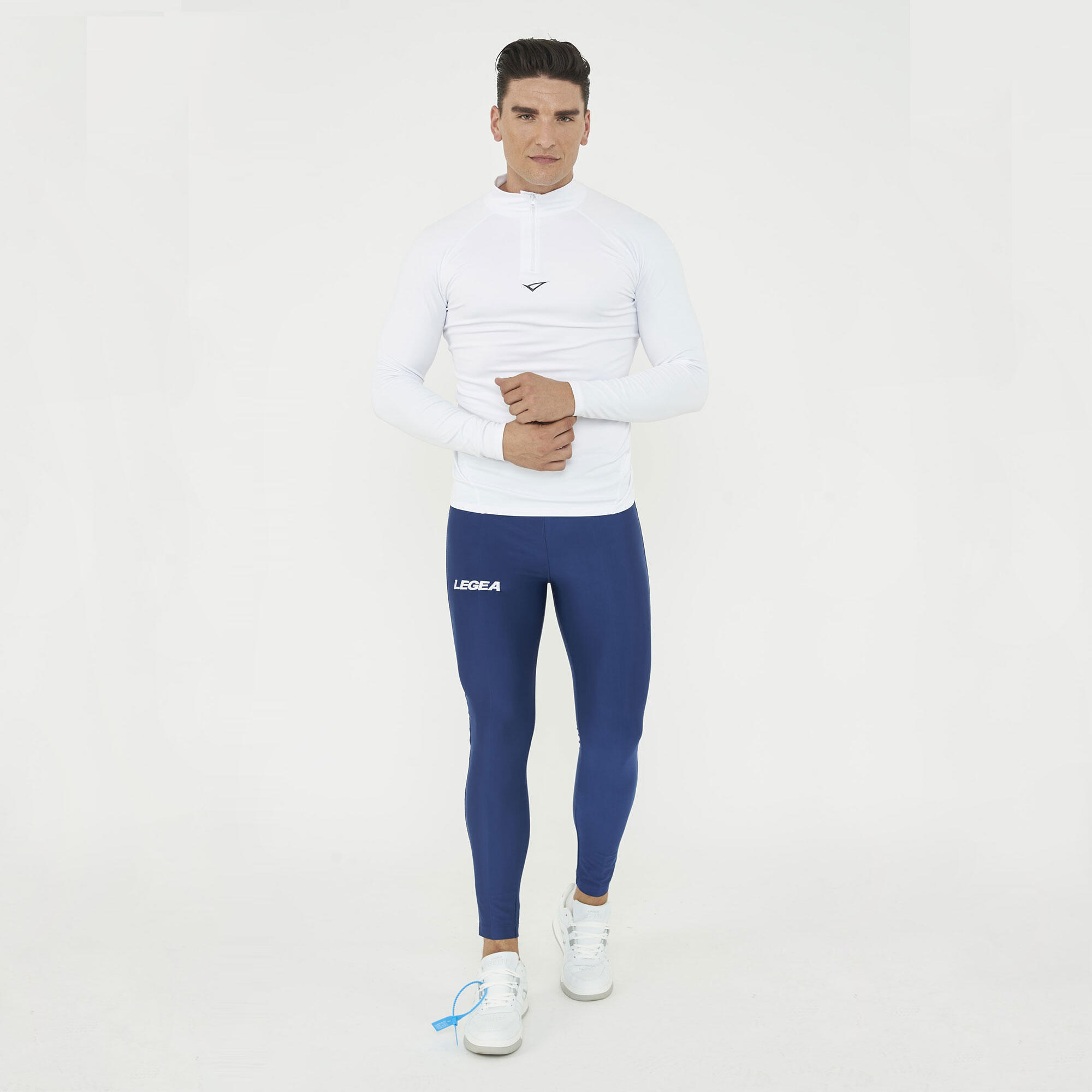 Spodnie Męskie do Biegania PANT SLANCIO Slim Fit Ergonomiczne Niebieskie