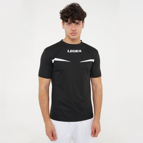 T-shirt de running Pristina MC respirante noir-blanc