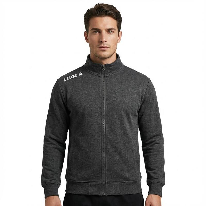 Femei Running Hanorac cu fermoar si gluga Gri melanj Tyrel