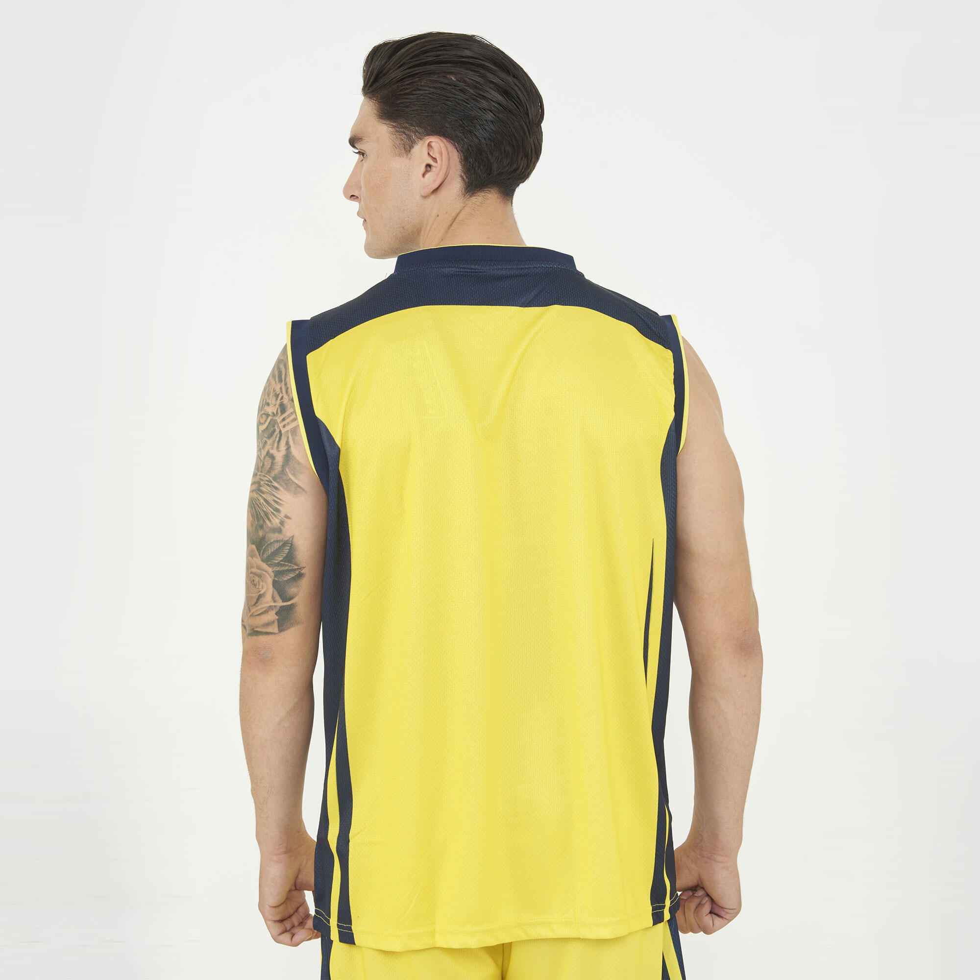 Homem Kit de Basquetebol Jackson Amarelo-Azul 5/6