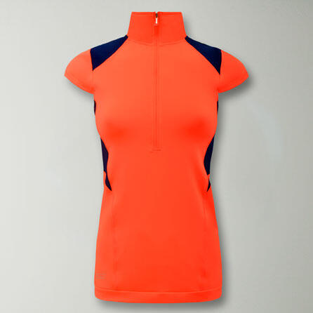 T-shirt Loop de course orange fluo-bleu 2/2
