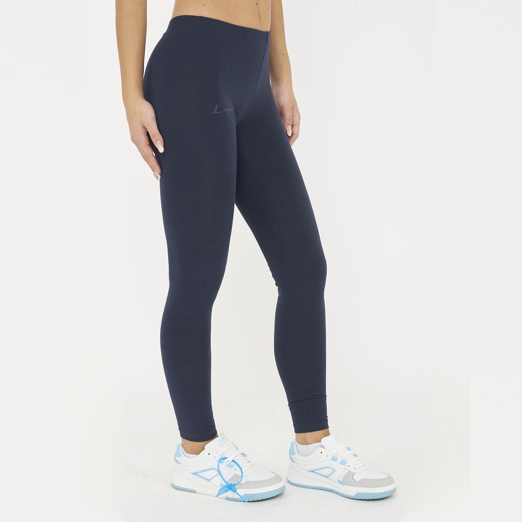 Femme Yoga Leggings Taille Haute Bleu Modèle MAVERY 3/5
