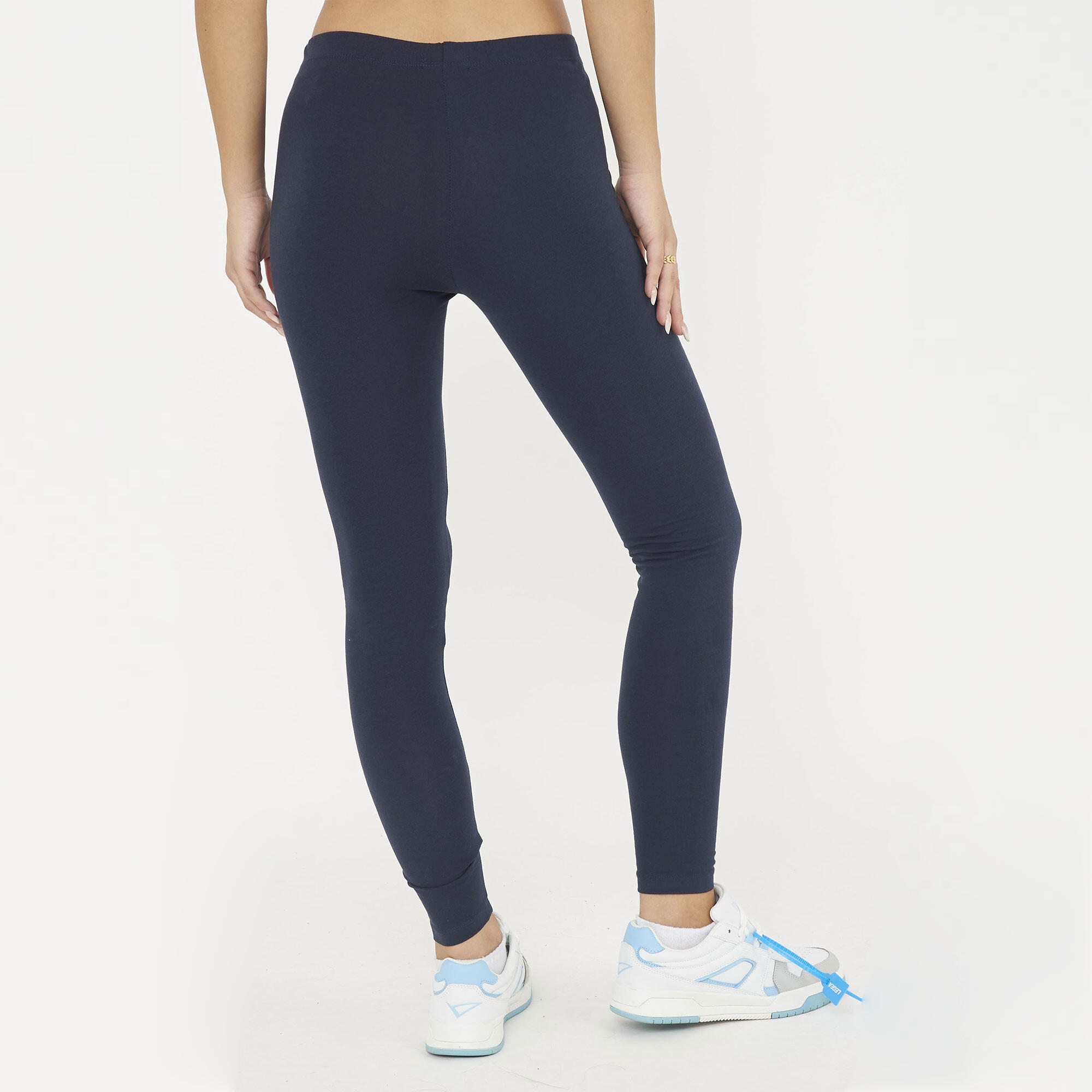 Damskie Legginsy do Jogi z Wysokim Stanem Niebieskie Model MAVERY