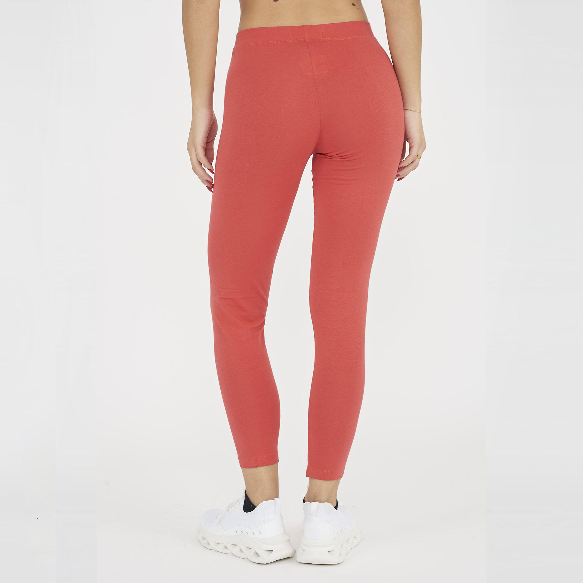 Leggings de yoga femme en coton élastique corail 2/5