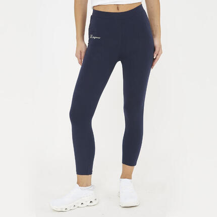 Damskie Capri Trening Bawełna Elastyczna Komfort Extra Niebieskie