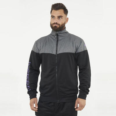 giacca da running UCLA traspirante leggera nero-turchese