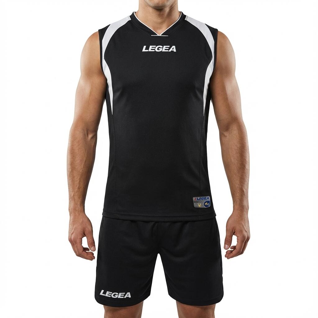 Men's Football Training Kit Black-White