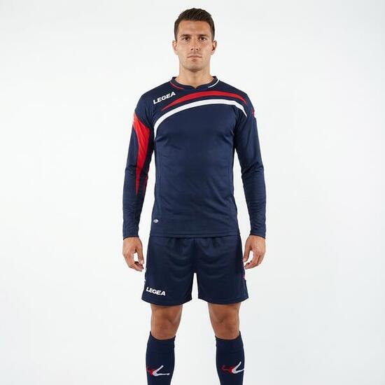 Kit de football homme entraînement bleu-rouge