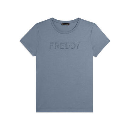 T-shirt à manches courtes avec logo FREDDY en paillettes