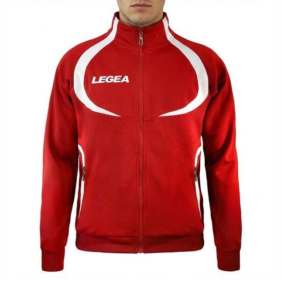 Damen Laufjacke Tokyo Atmungsaktives Polyester Rot-Weiß