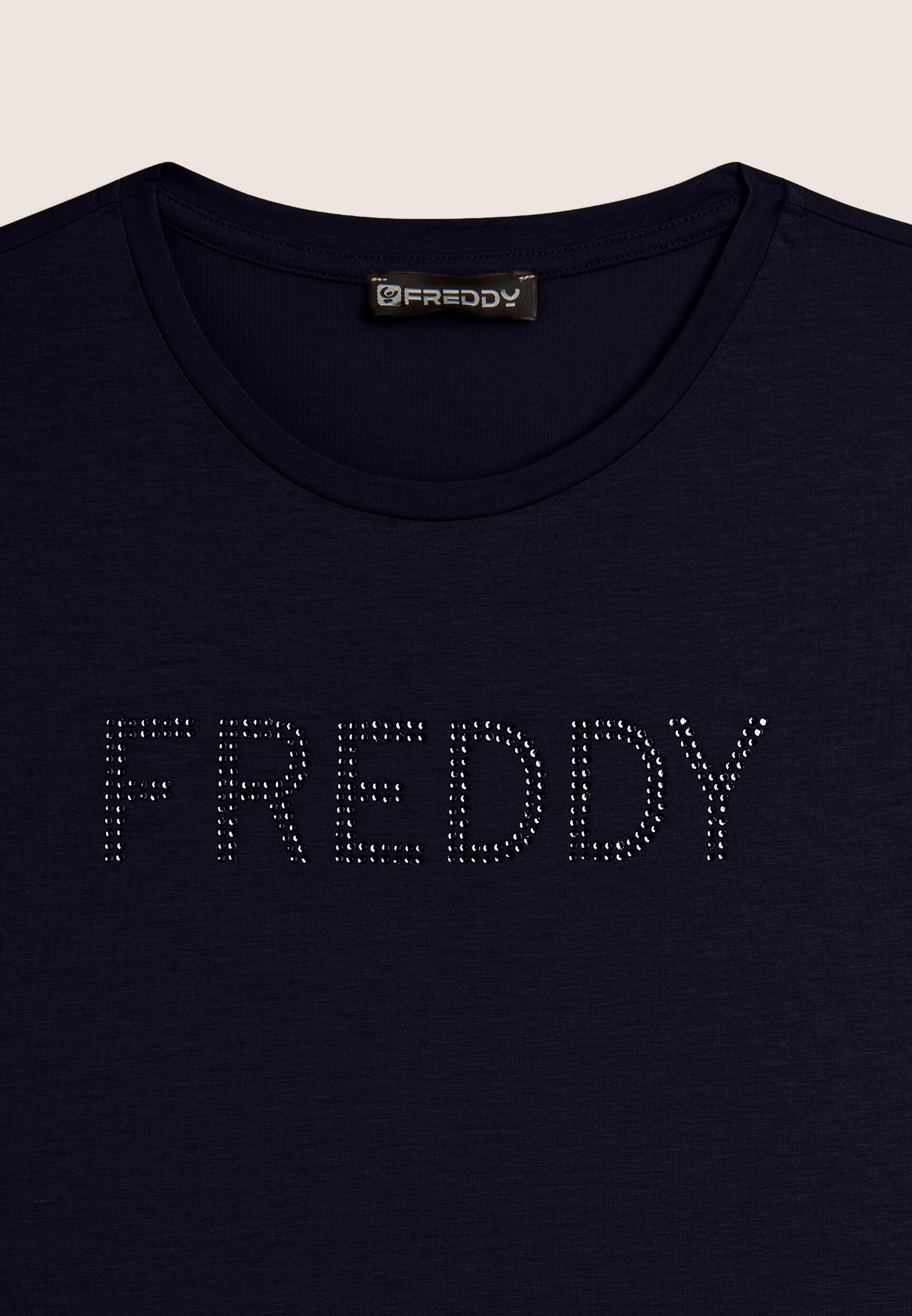 T-shirt à manches courtes avec logo FREDDY en paillettes 3/3