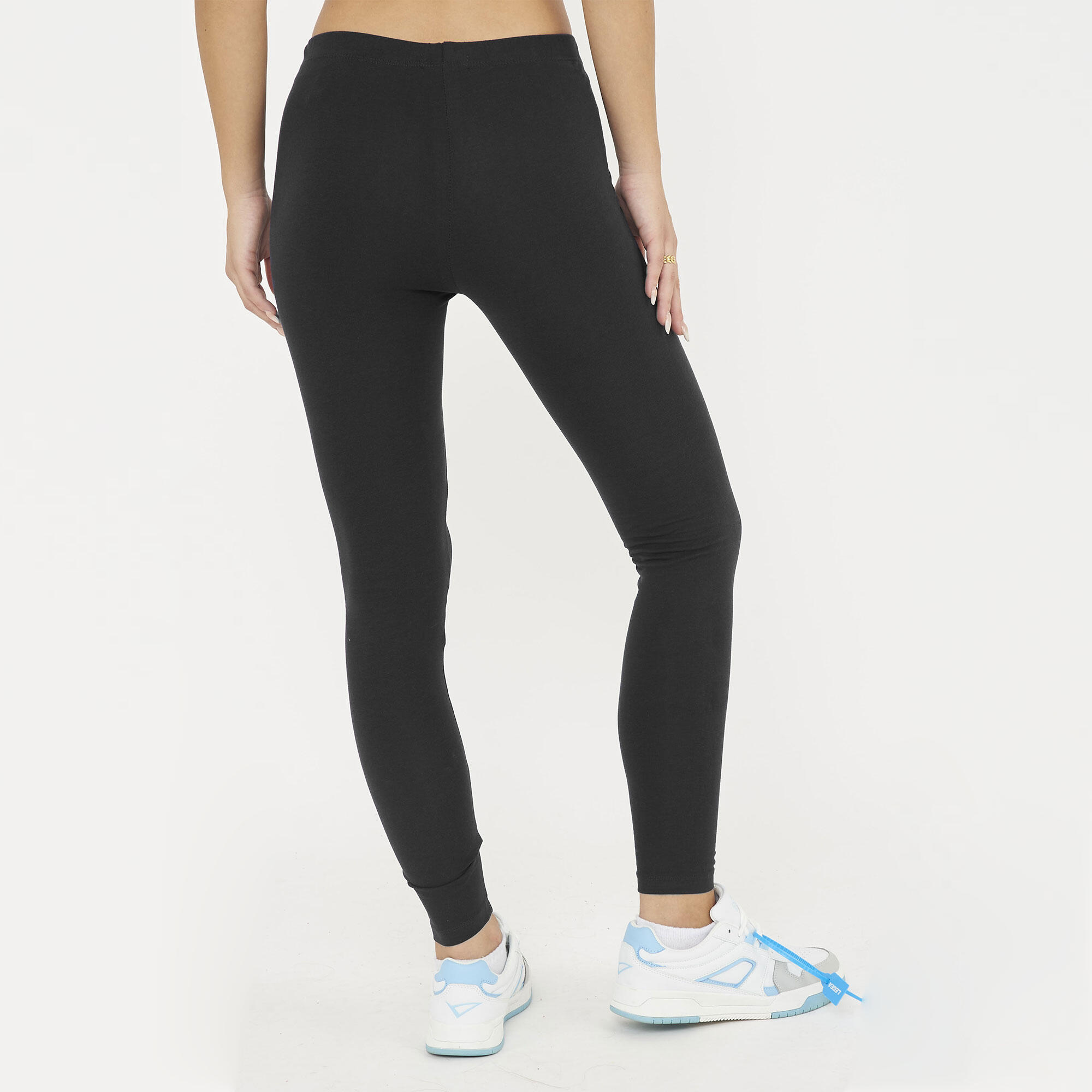 Damen Yoga Leggings Hochgeschnitten Schwarz Modell MAVERY 5/6