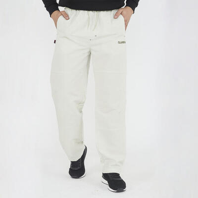 Pantalone da running Guyana in poliestere bianco