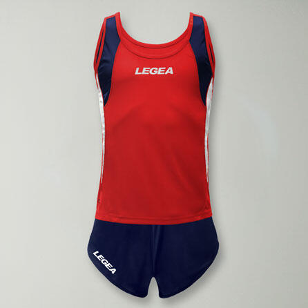 Conjunto Masculino de Corrida Kit Marathon Vermelho-Azul 2/2