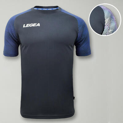 Heren hardlopen t-shirt ademend 100% polyester zwart-zwart